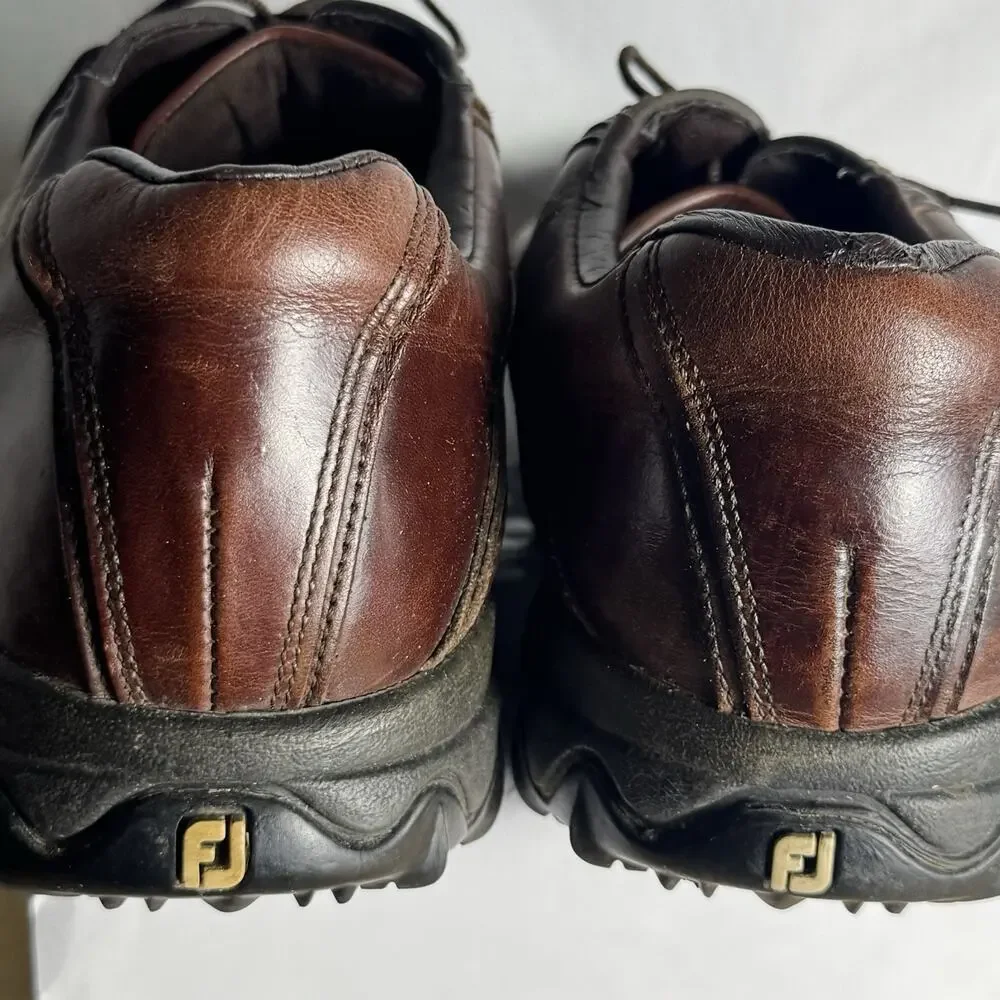 FootJoy Contour Series Men's Golf Shoes Brown Leather Size 11.5 W, US 54049